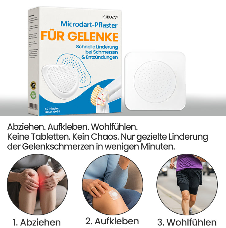KUBOZN® Gelenk-MicroPatch – Spürbare Linderung bei Gelenkschmerzen in nur 5 Minuten